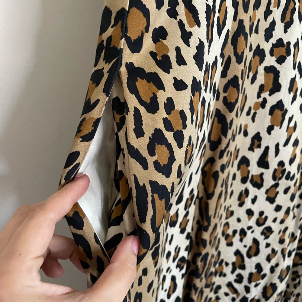 CAROLINA HERRERA Leopard Dress Size 10 - Picture 3 of 6